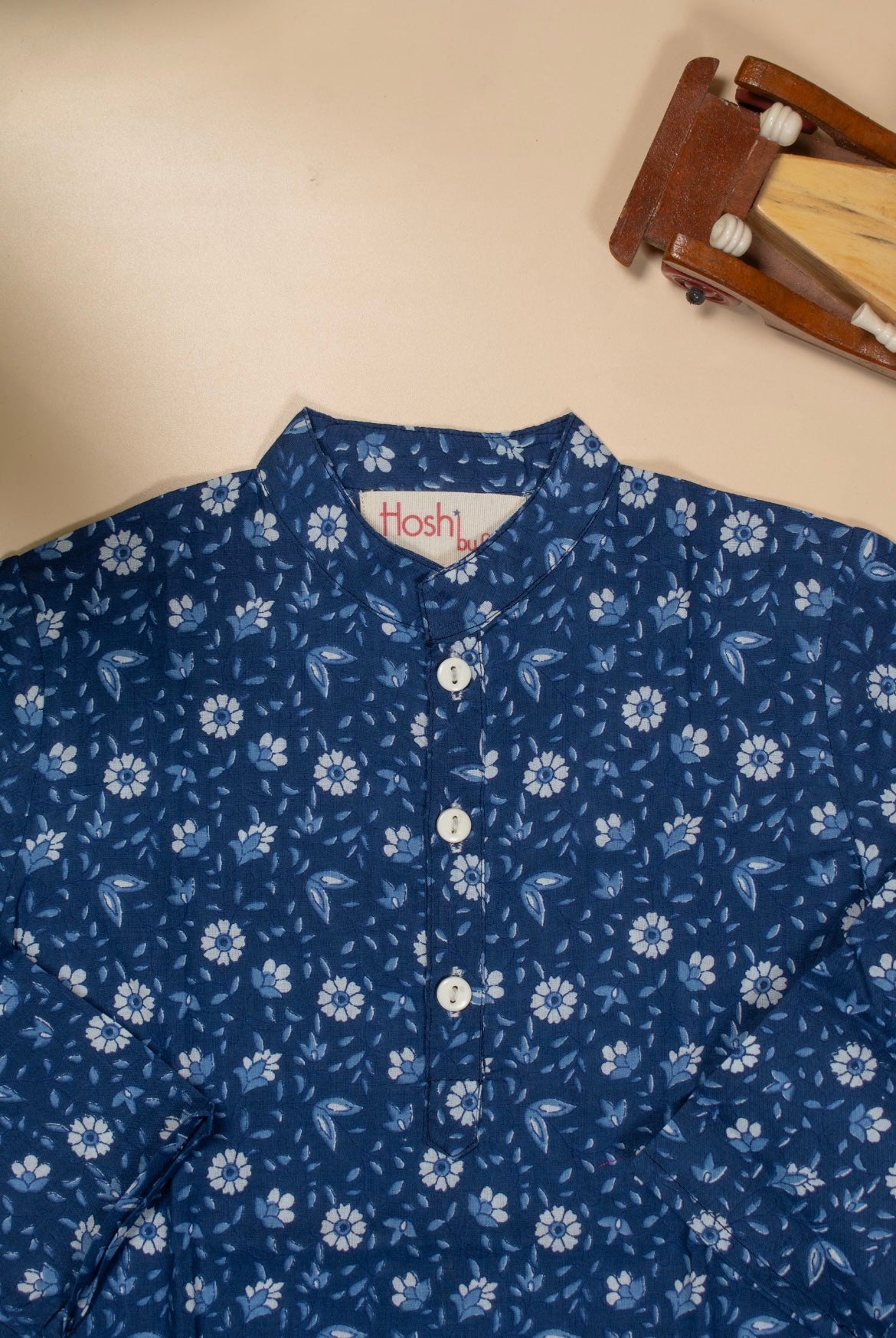 Indigo blooms boys kurta set