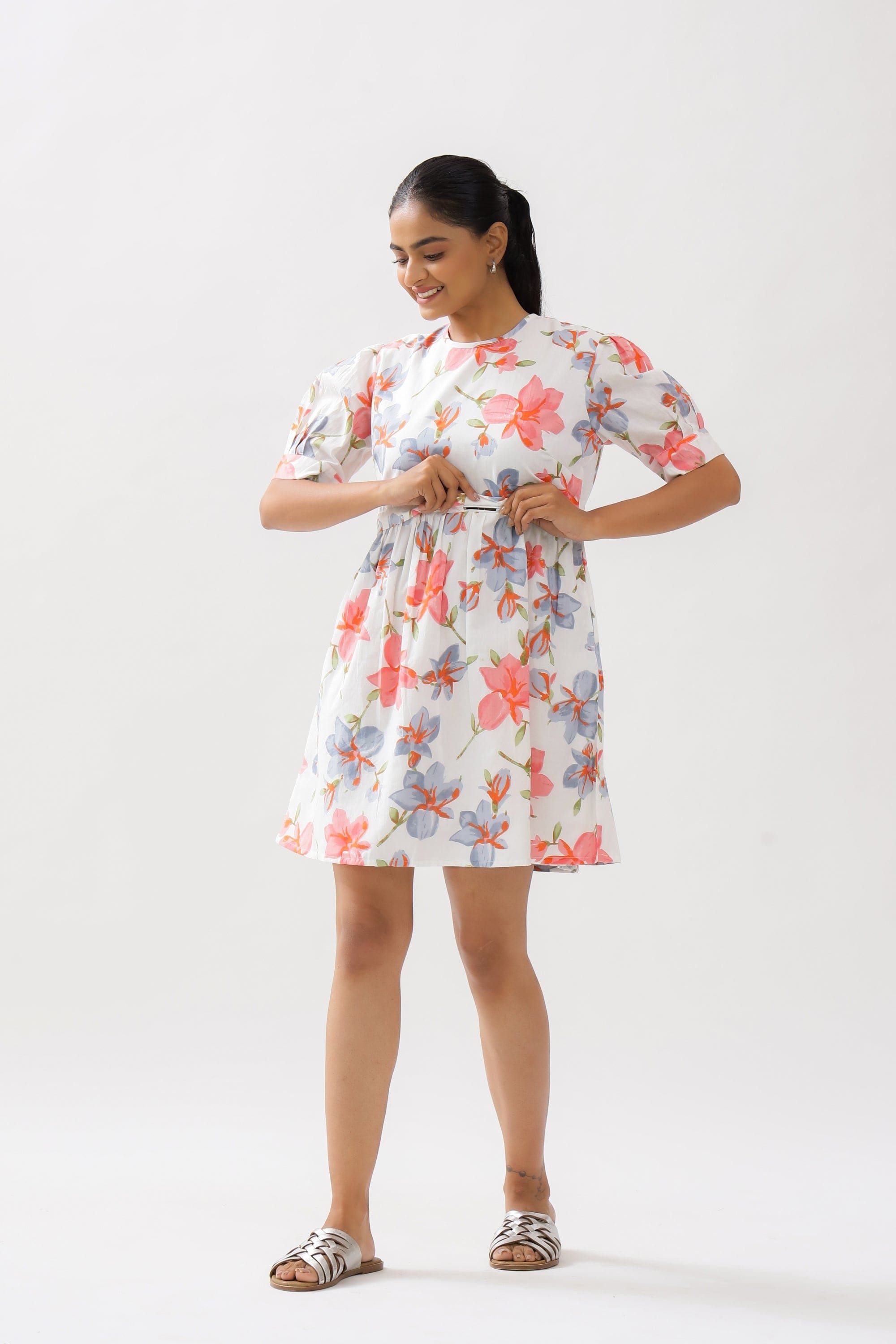 White Lily Maternity Short Dress