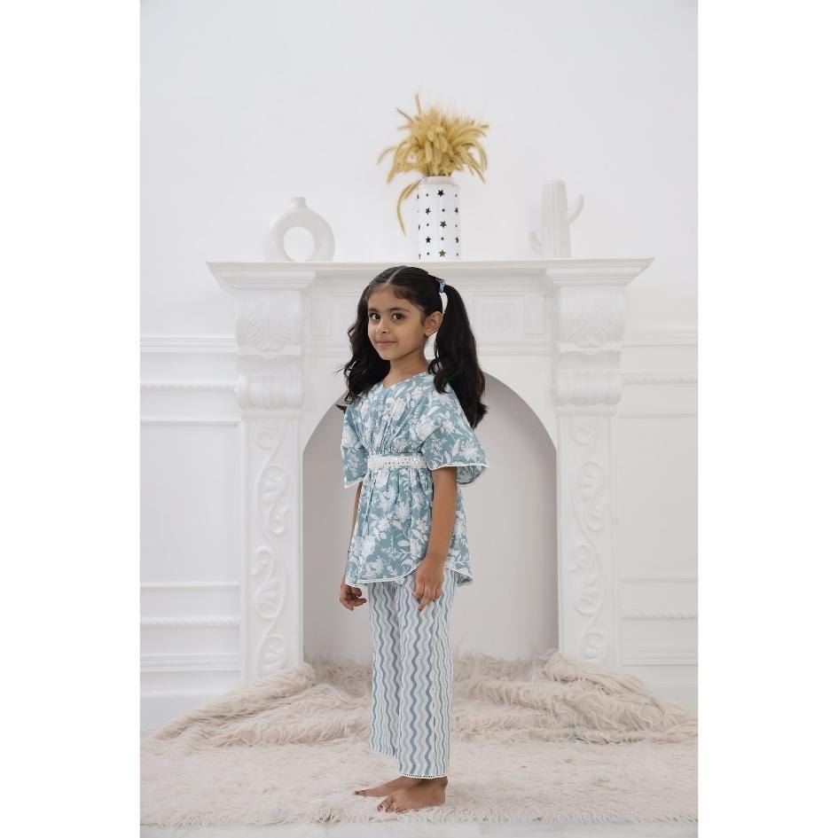 Carribbean Floral Kaftan Set