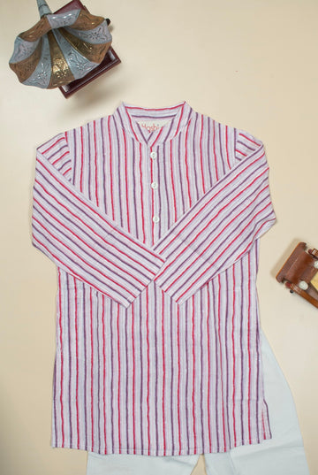 Berry blast boys kurta set