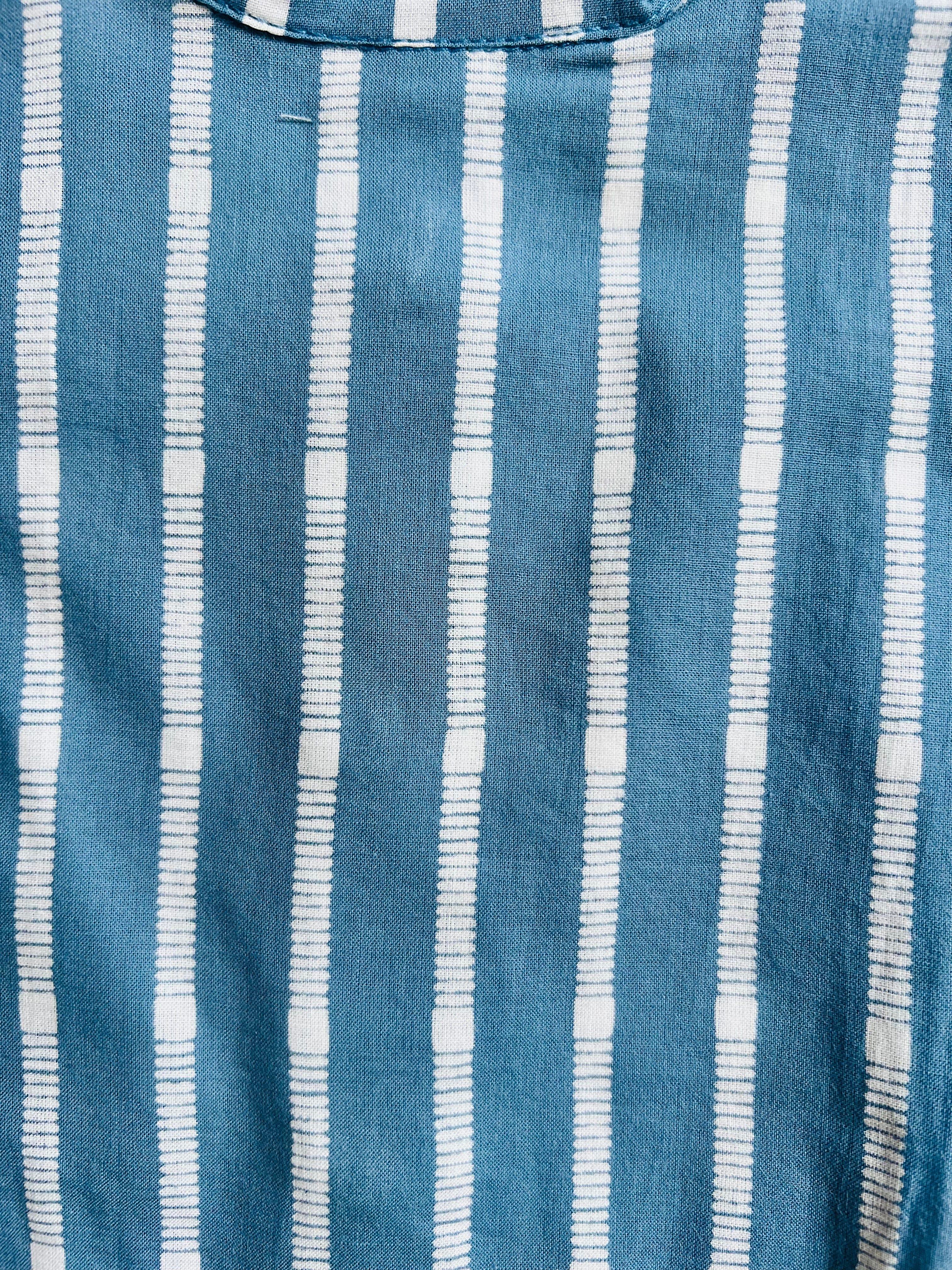 BLUE GRAY STRIPED CO-ORD SET