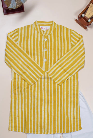 Sunny stripes boys kurta set
