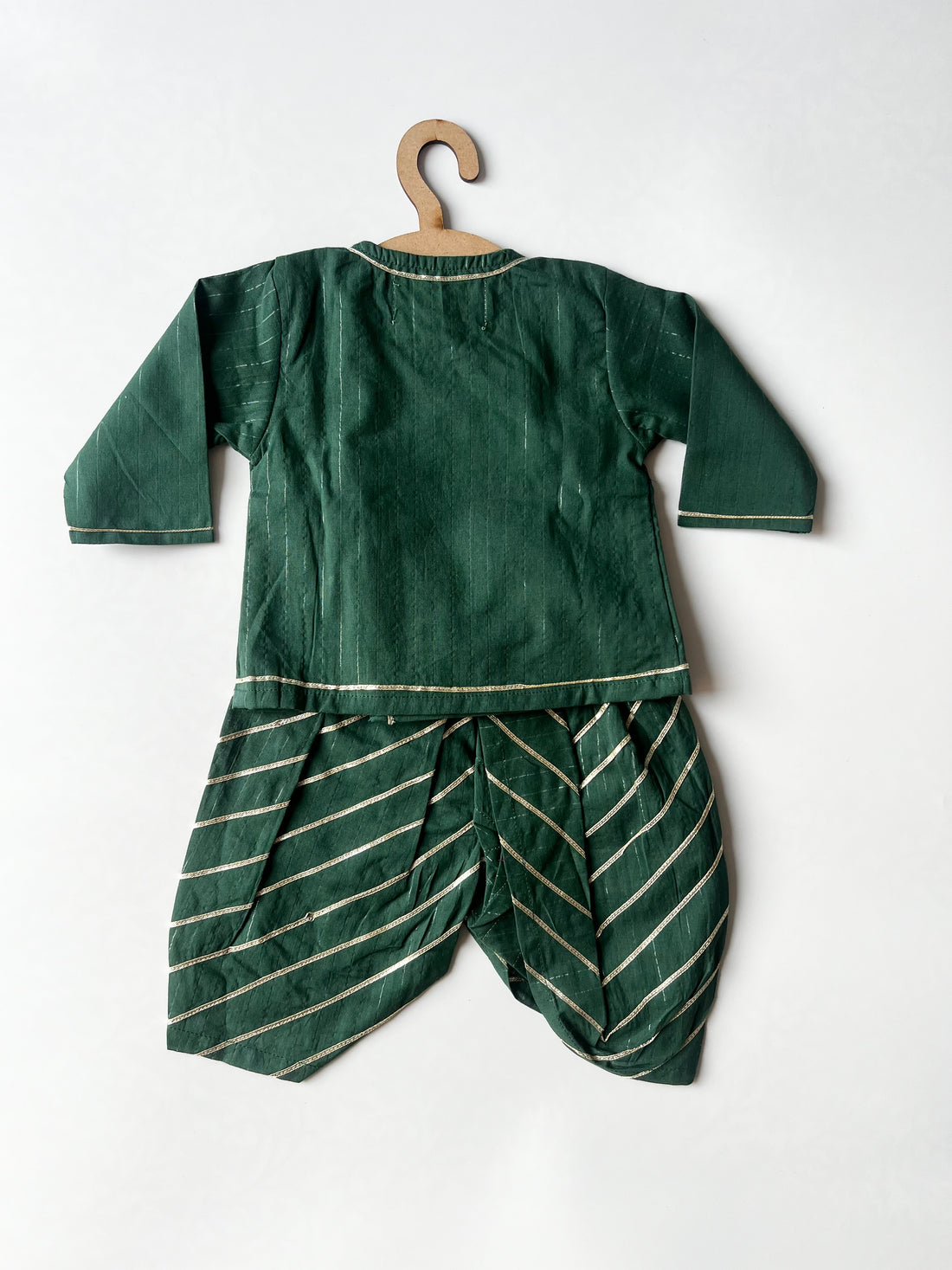 New born Green Jamna set
