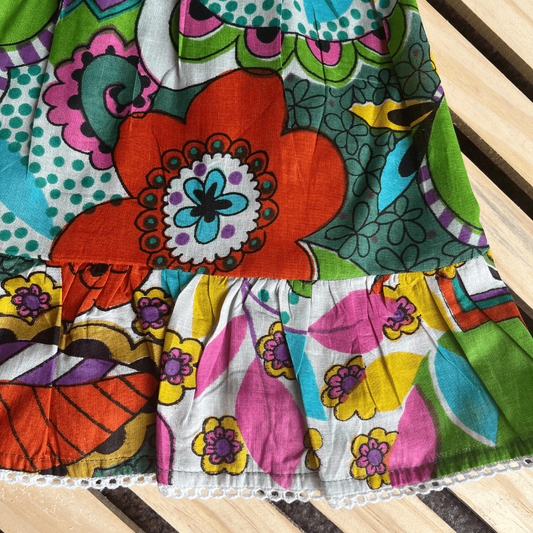 MULTICOLOR PINAFORE FROCK