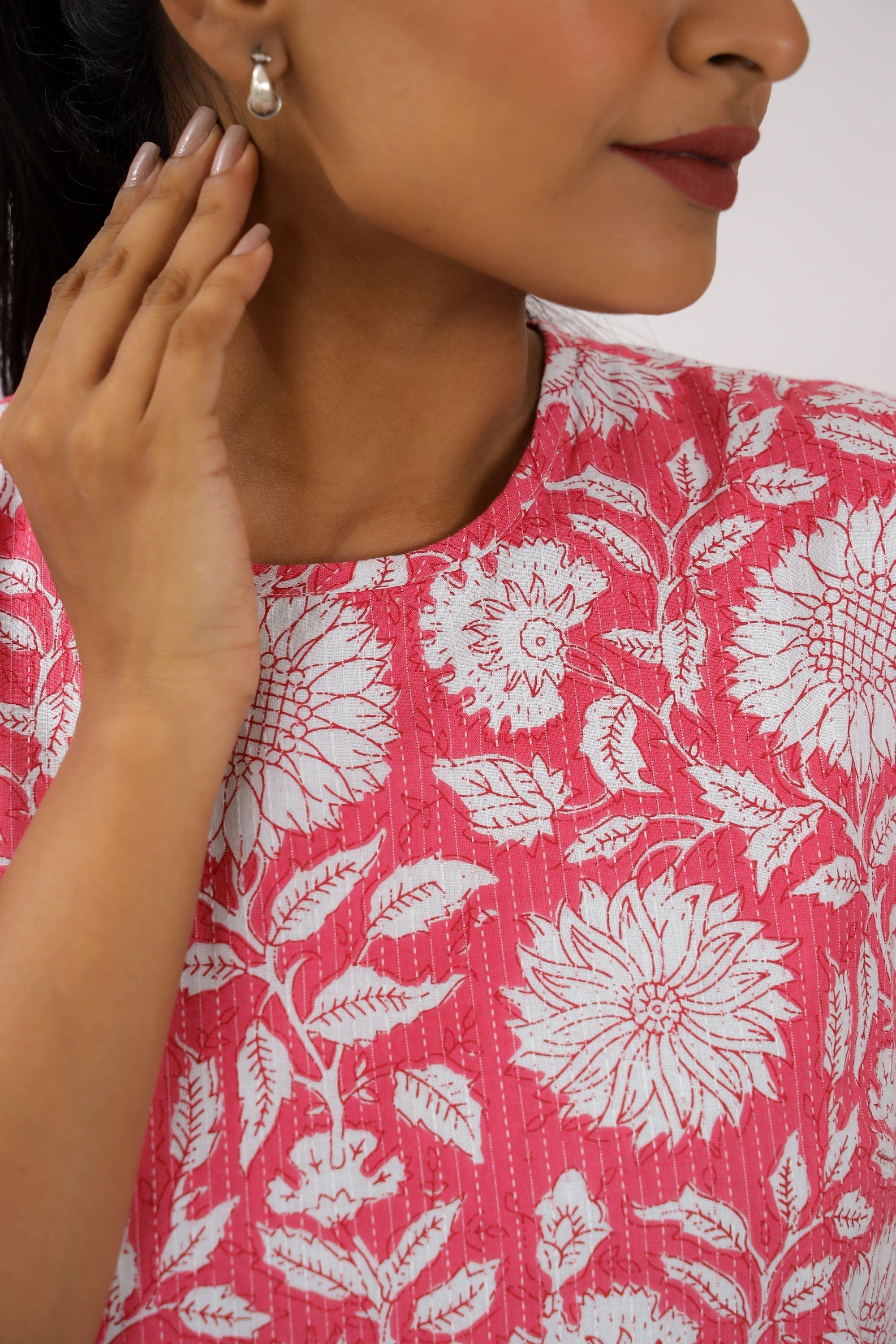 Pink Dahlia Katha Maternity Short Dress