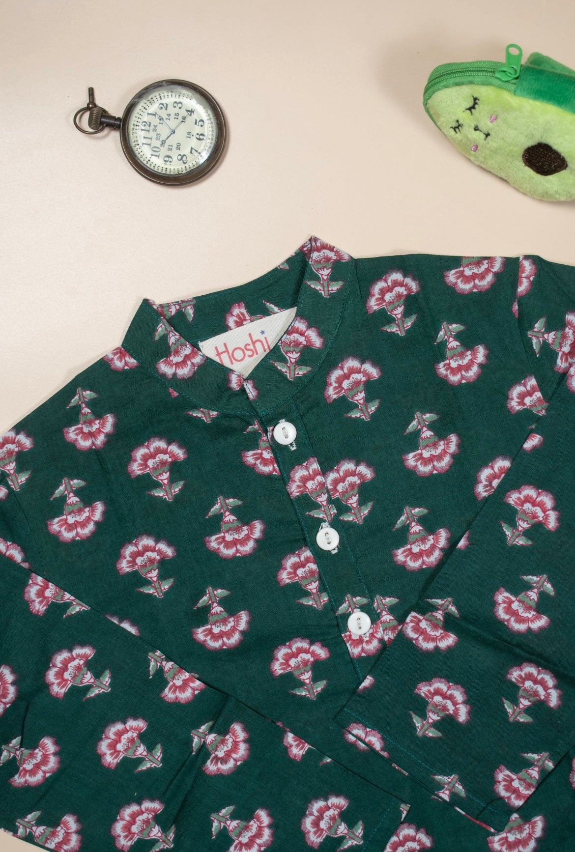 Green meadow boys kurta set