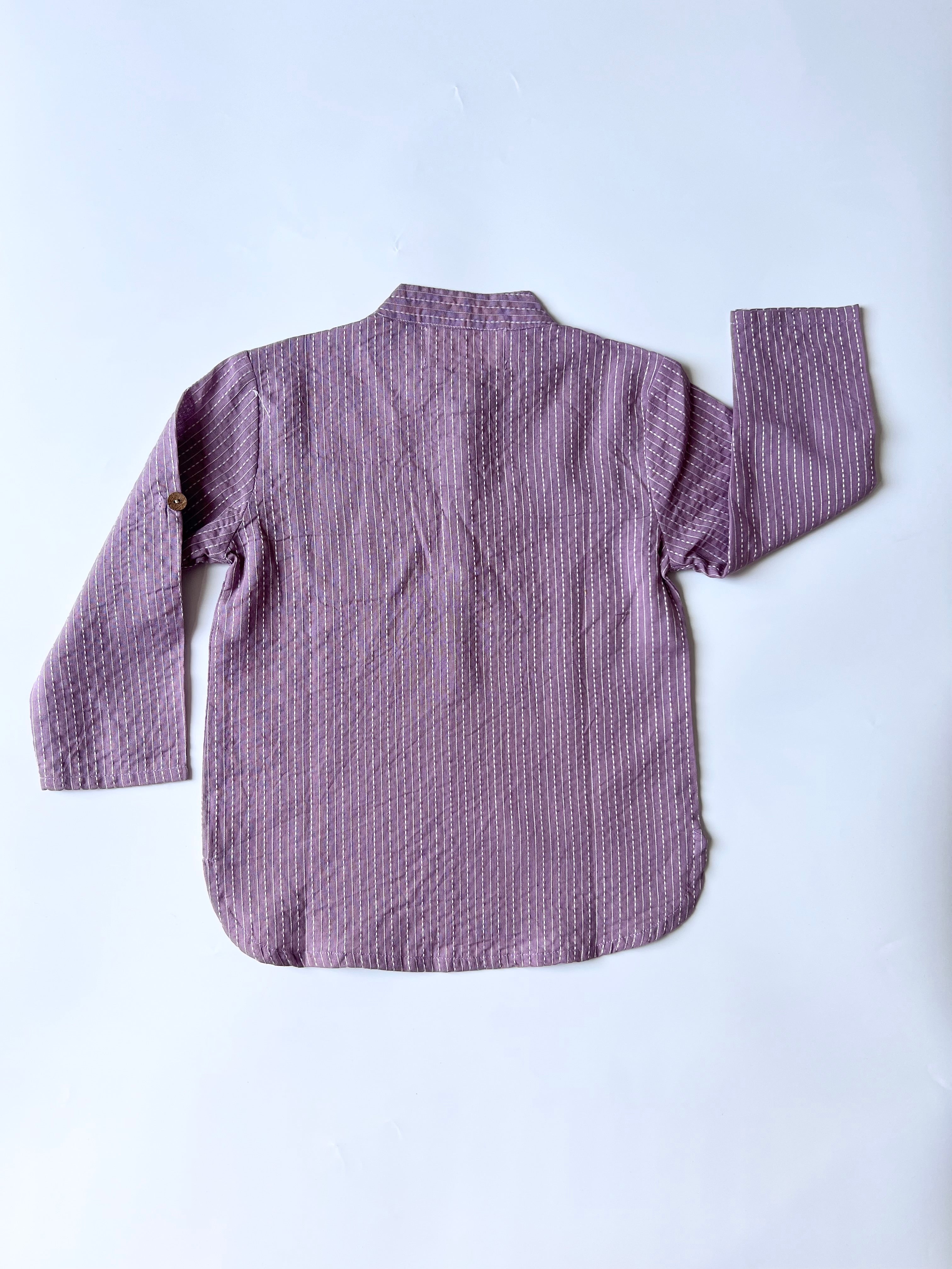 LAVENDER KAATHA KURTA SHIRT