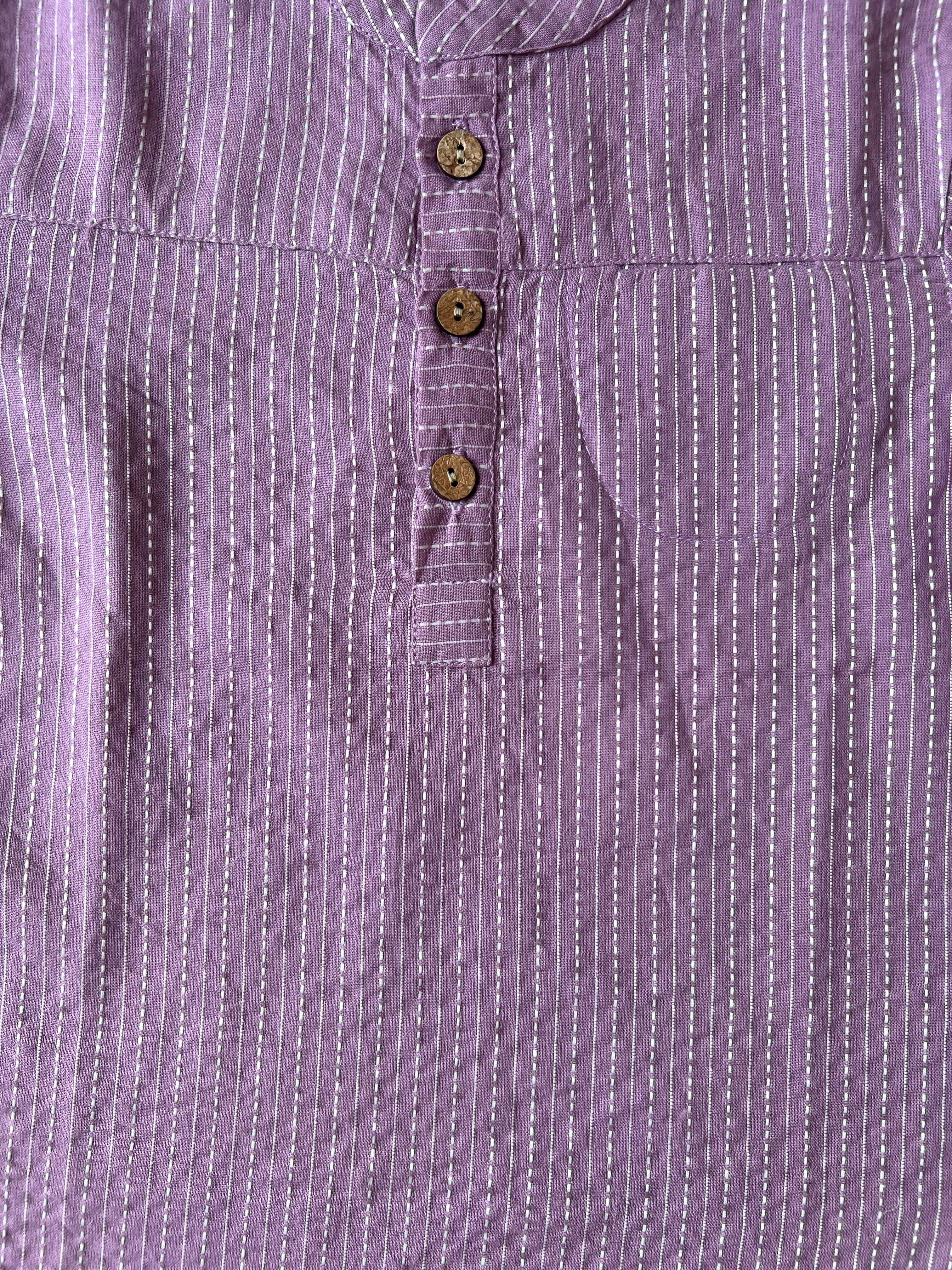 LAVENDER KAATHA KURTA SHIRT