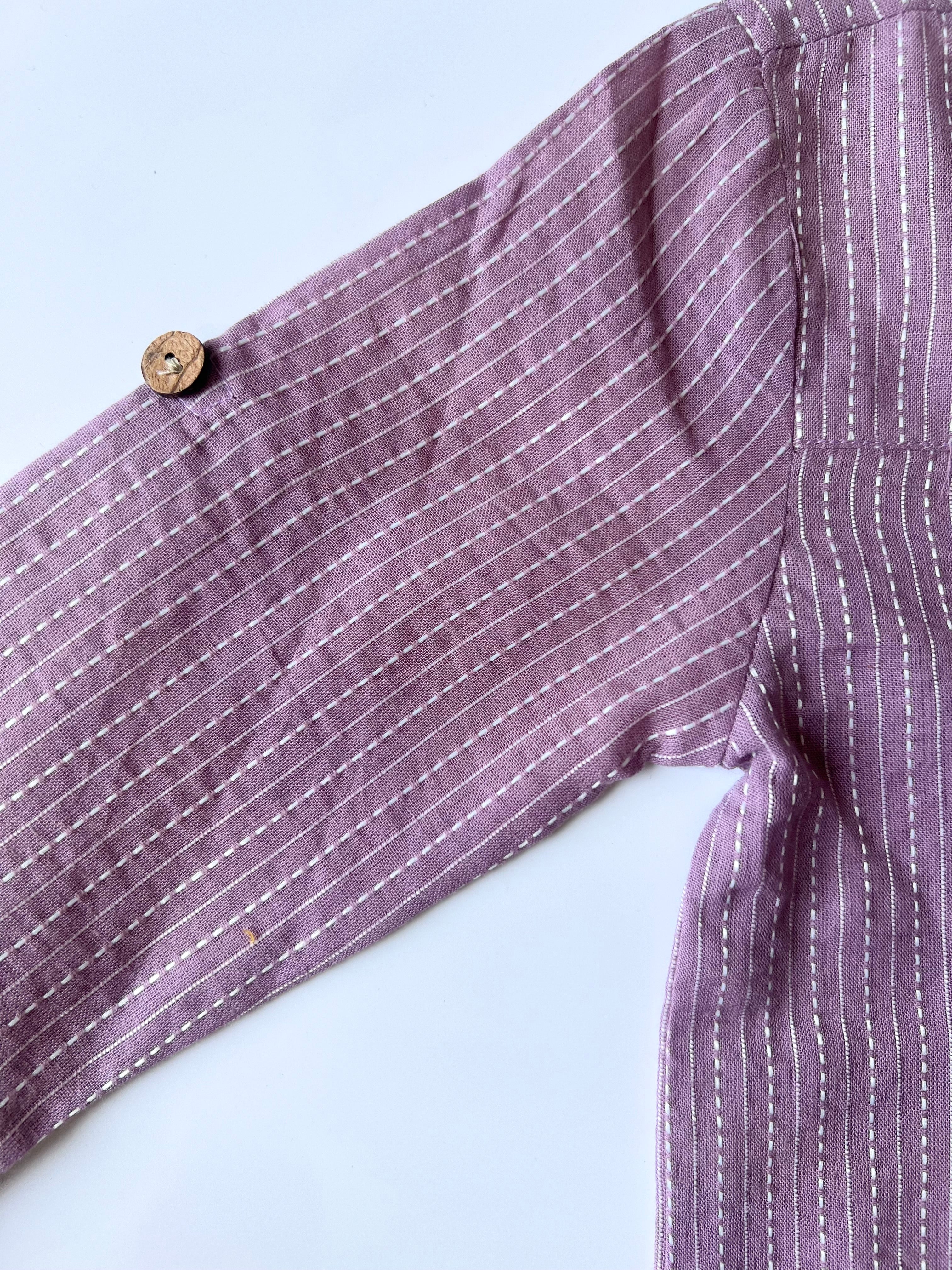 LAVENDER KAATHA KURTA SHIRT