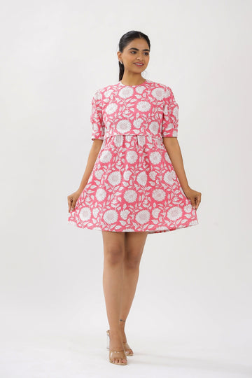 Pink Dahlia Katha Maternity Short Dress