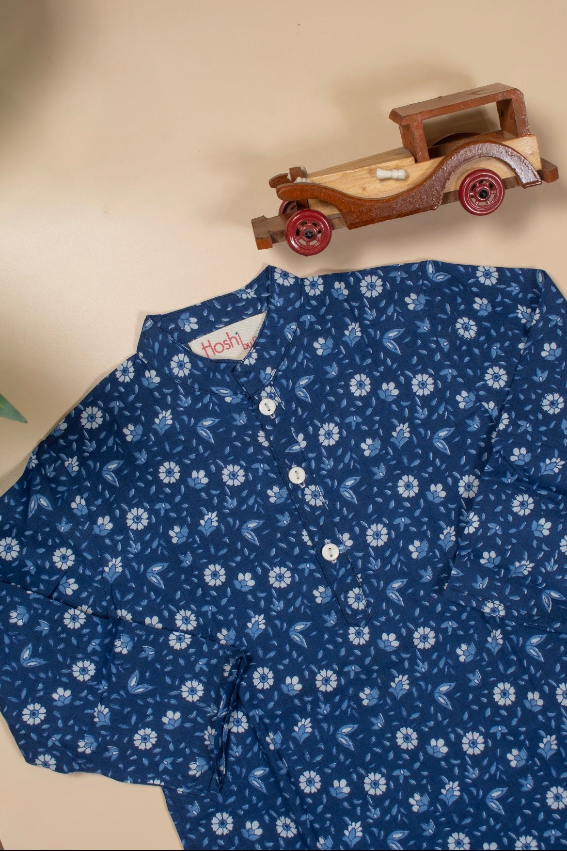 Indigo blooms boys kurta set