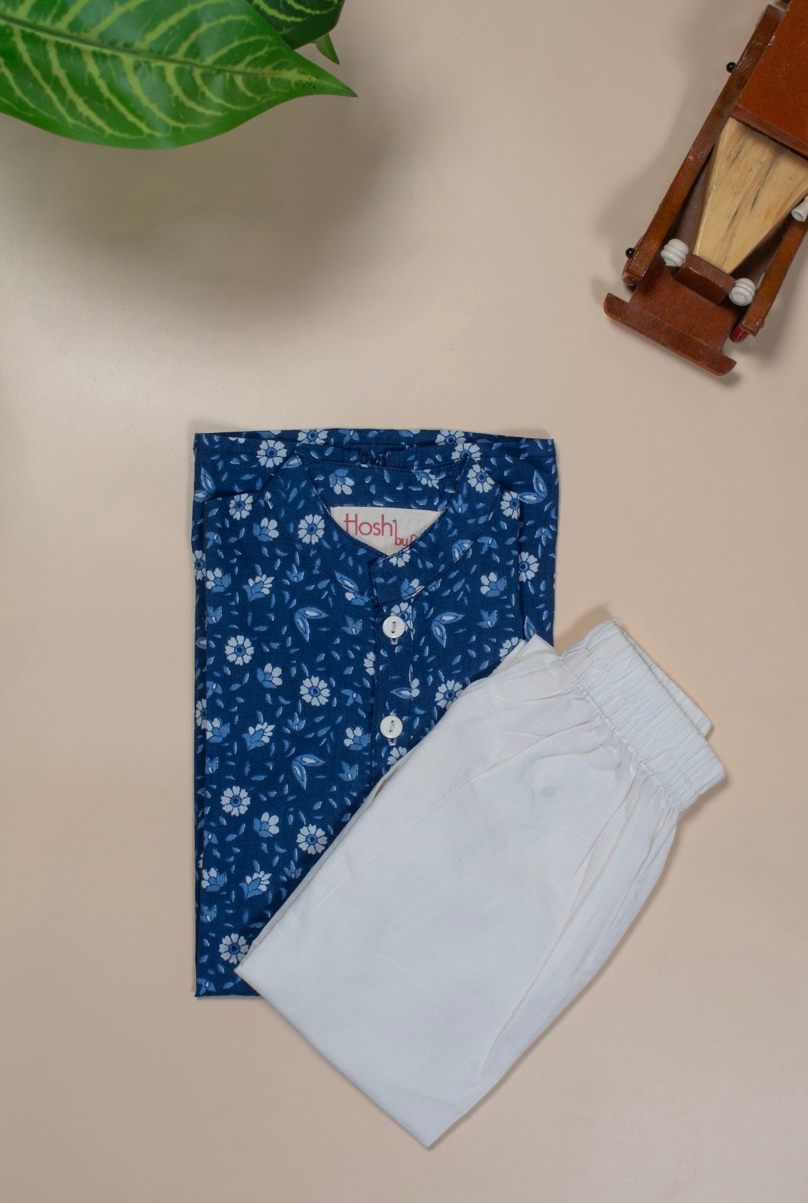Indigo blooms boys kurta set