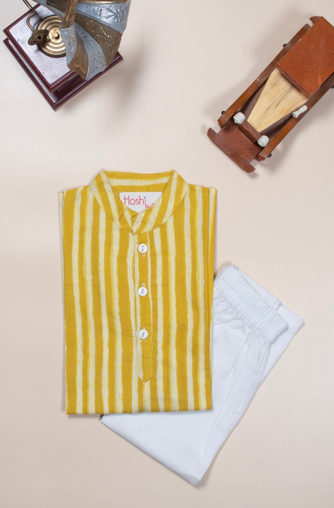 Sunny stripes boys kurta set