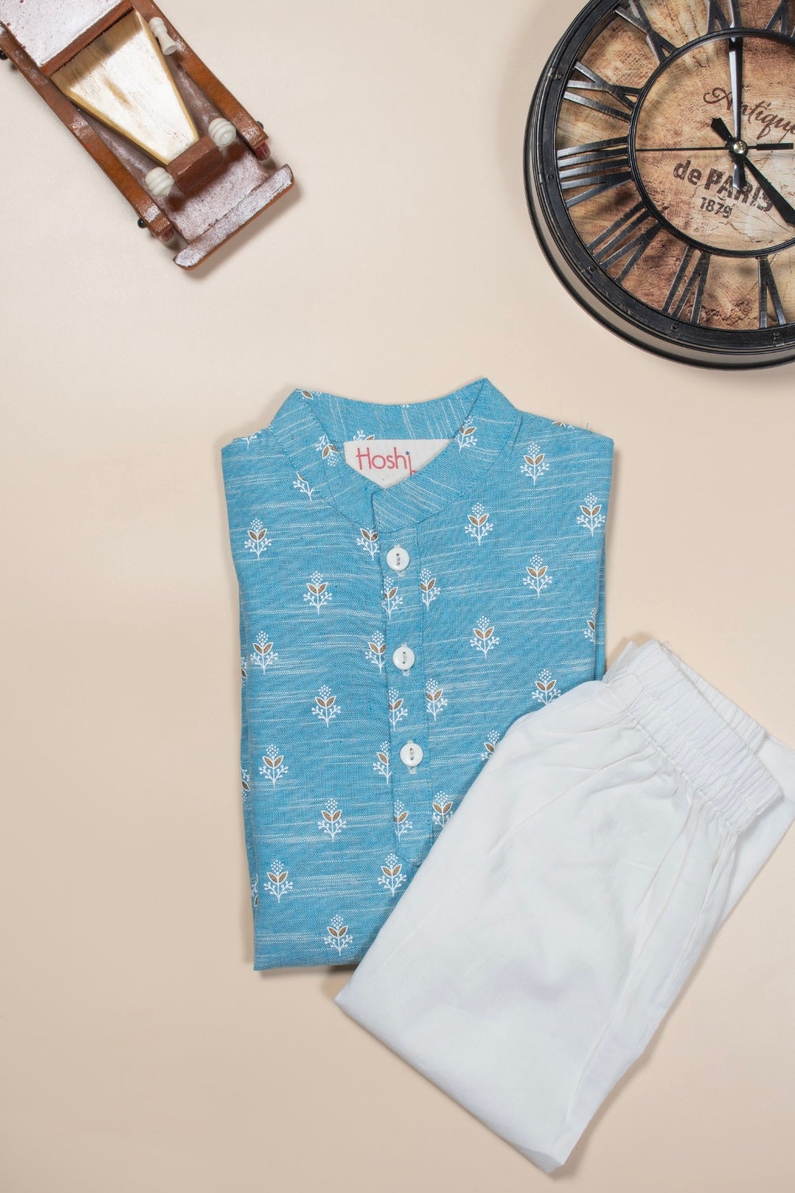 Rustic sky boys kurta set