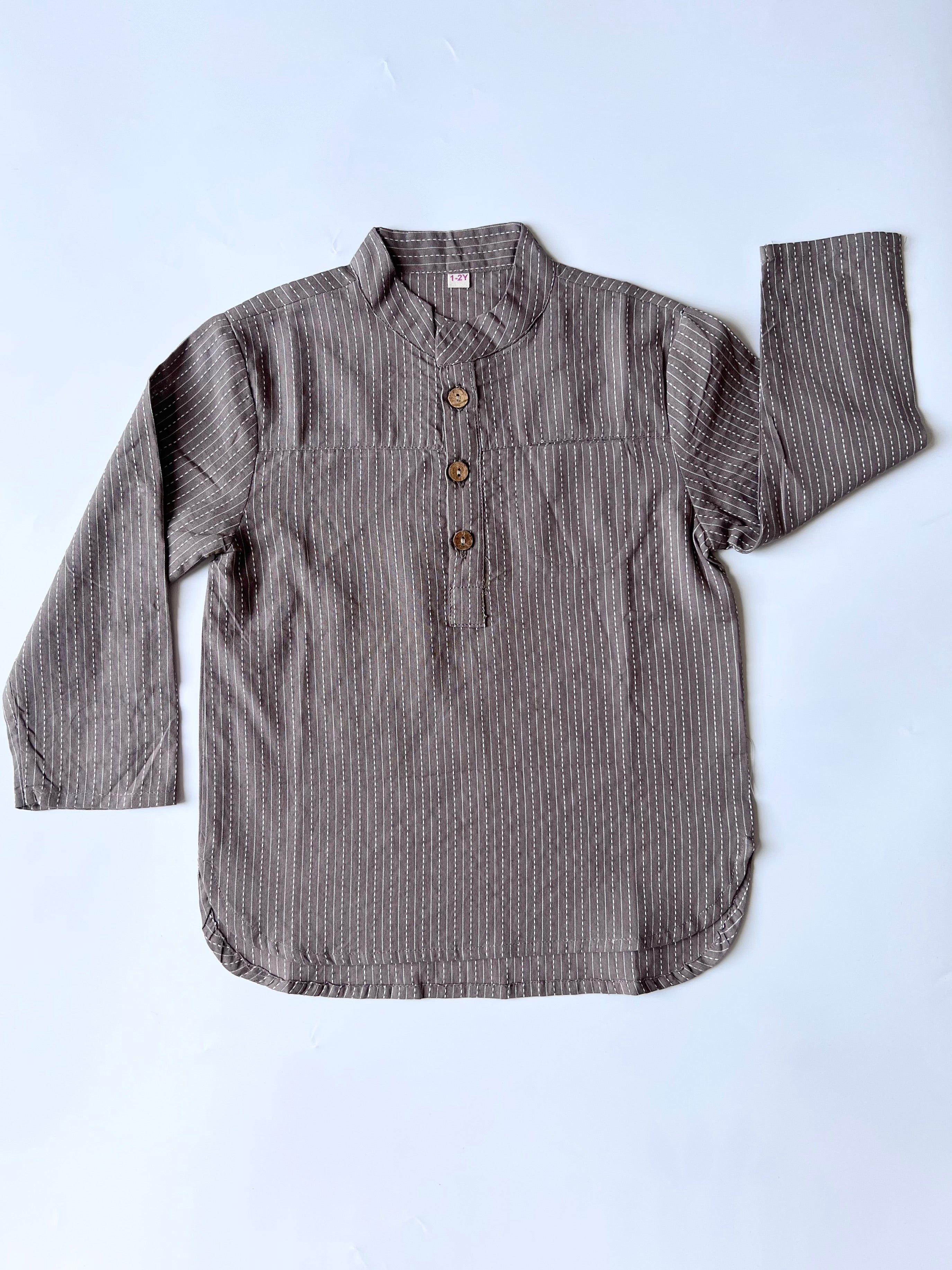 ICE SILVER KAATHA KURTA SHIRT