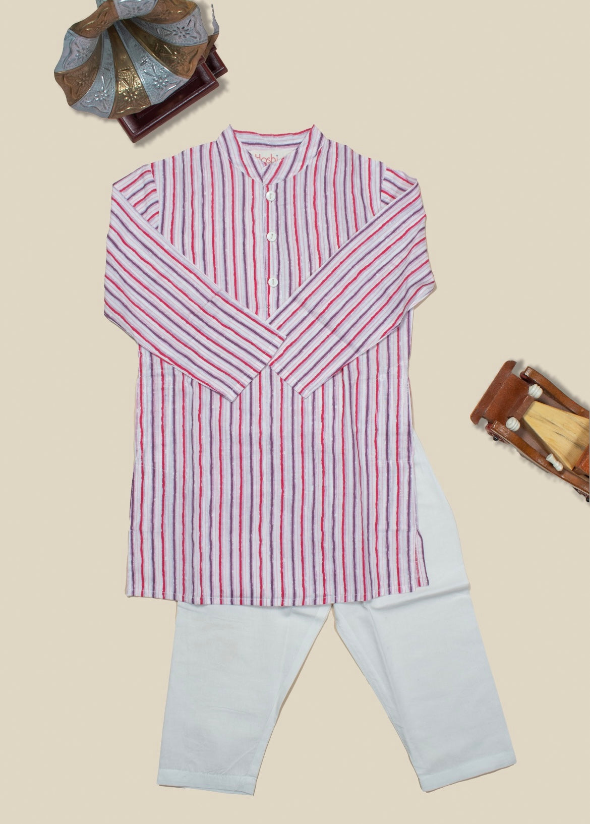 Berry blast boys kurta set