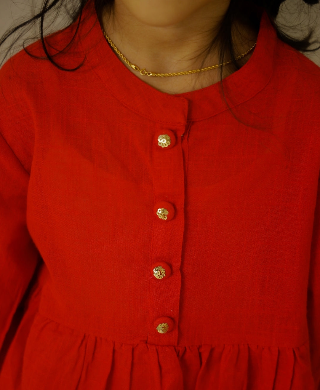 Red Sparrow Peplum Set