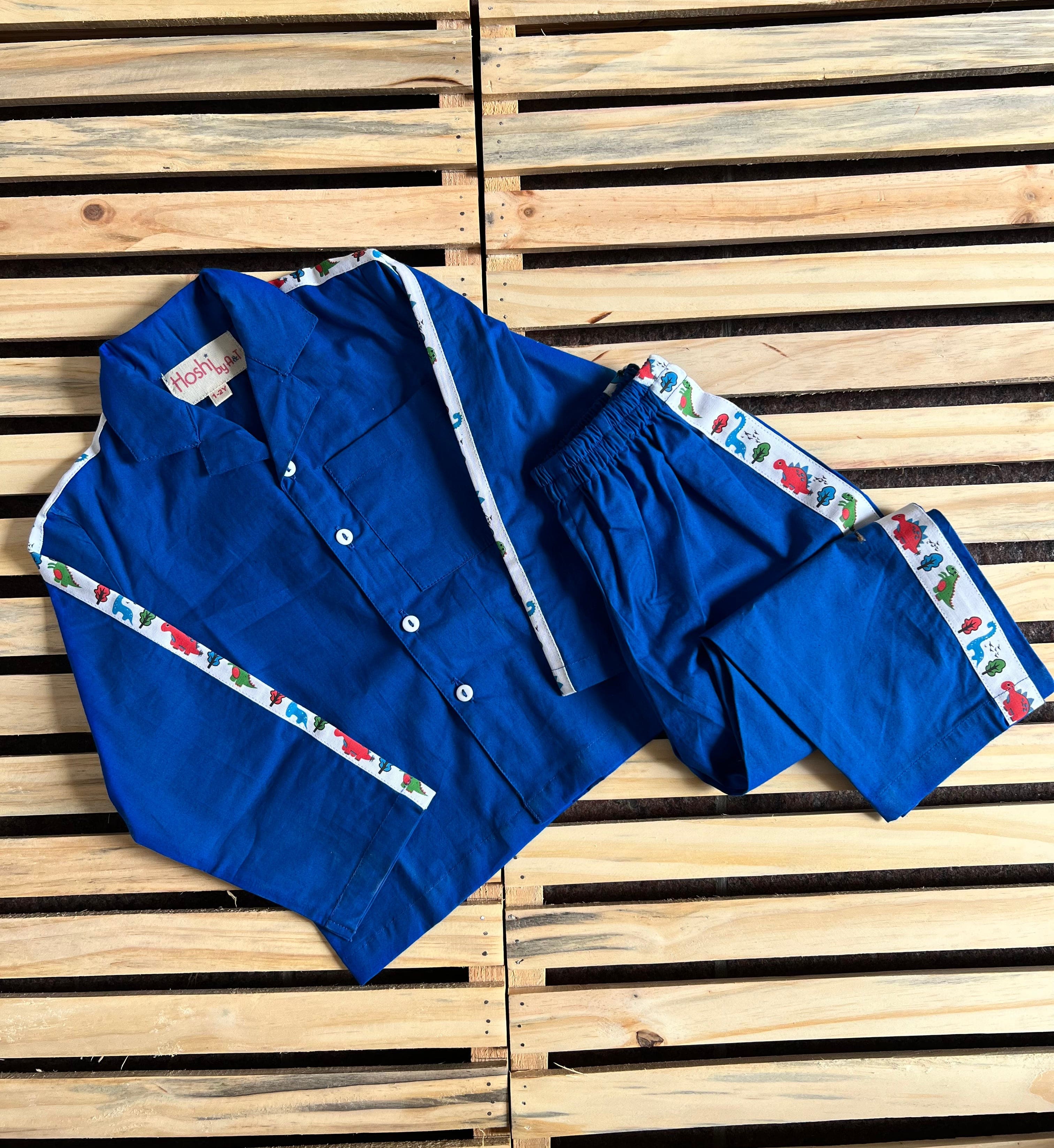 Electric Blue Dino Unisex Co-ord set