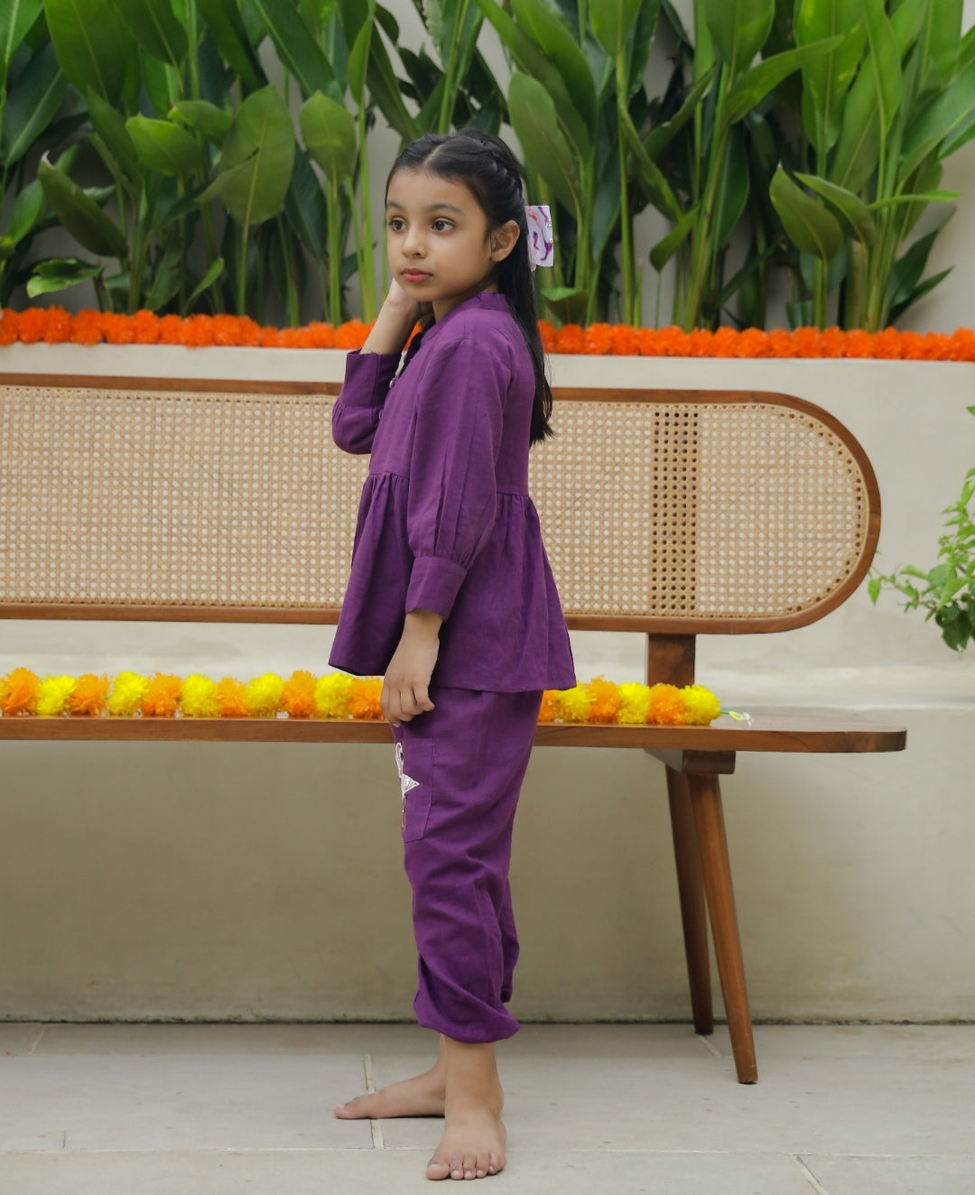 Flamingo Charm Peplum Set