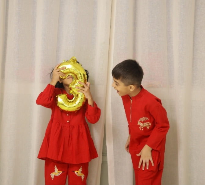 Festive Red Twinning Sets