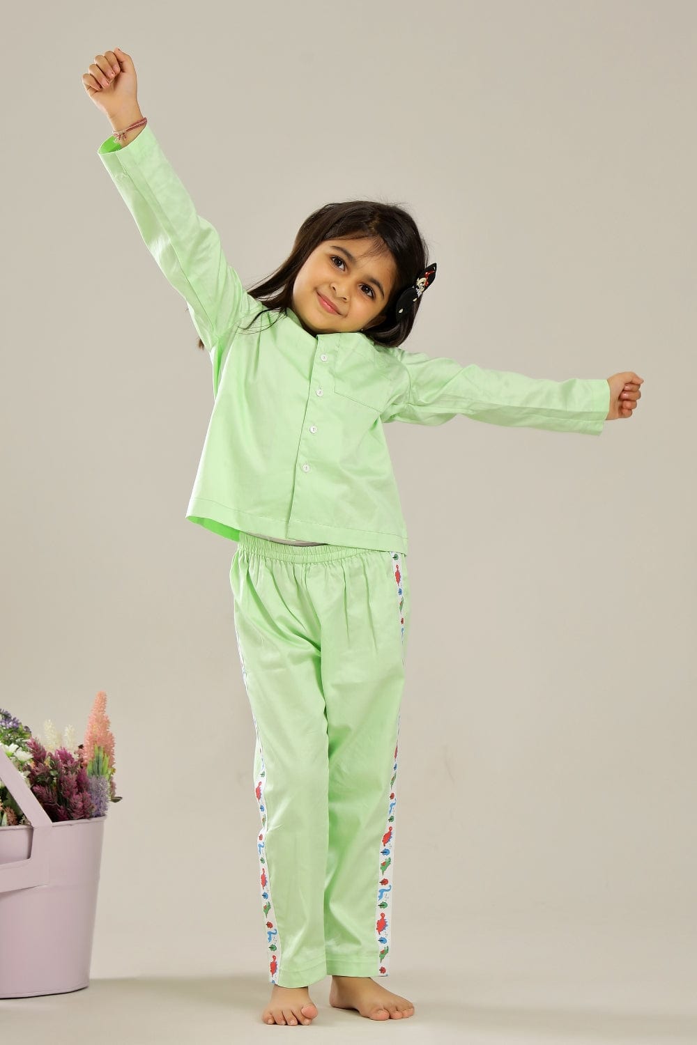 Mint Green Dino Unisex Co-ord Set