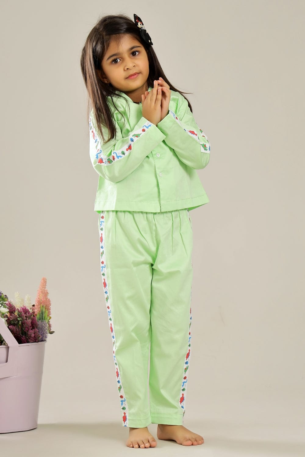 Mint Green Dino Unisex Co-ord Set