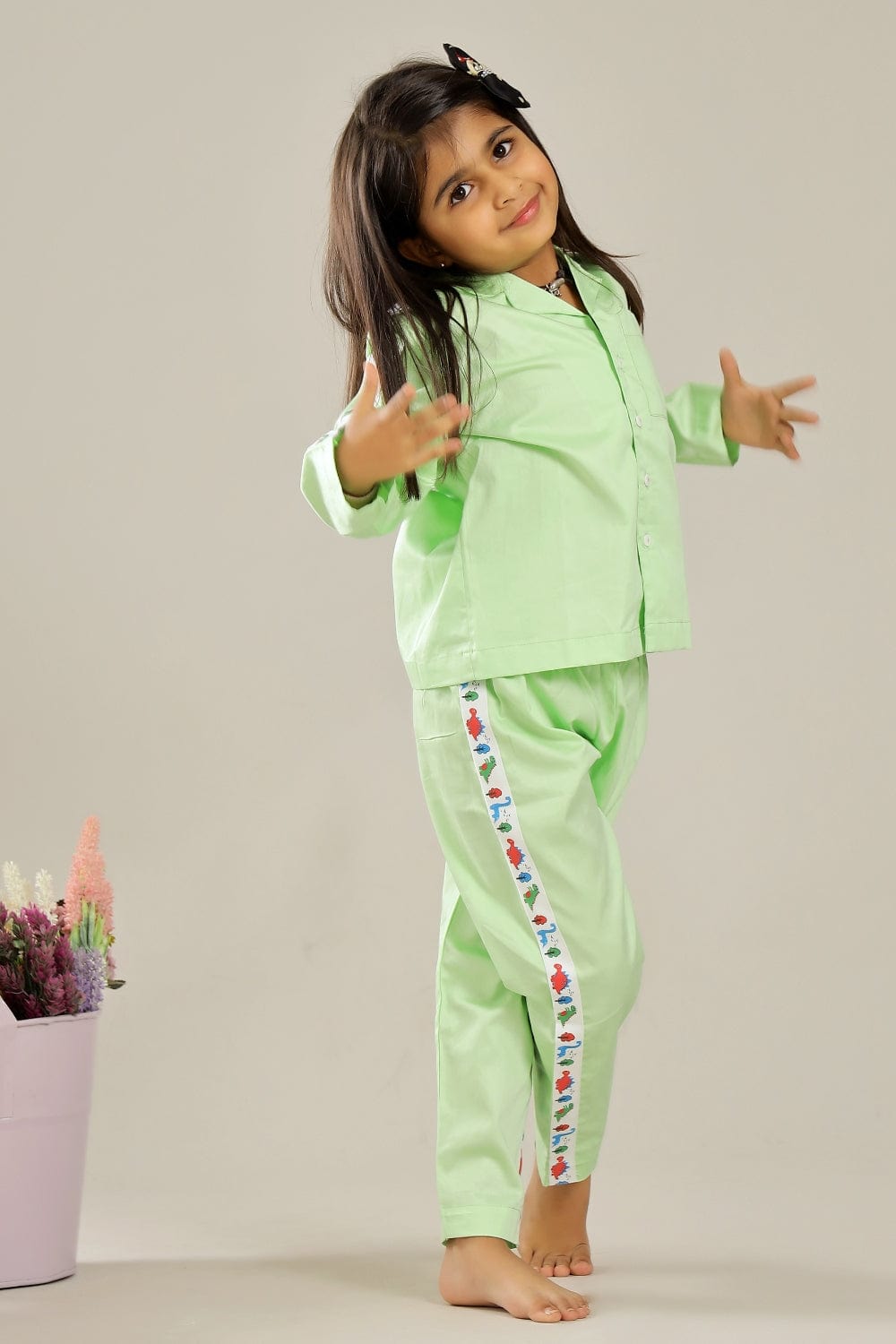 Mint Green Dino Unisex Co-ord Set