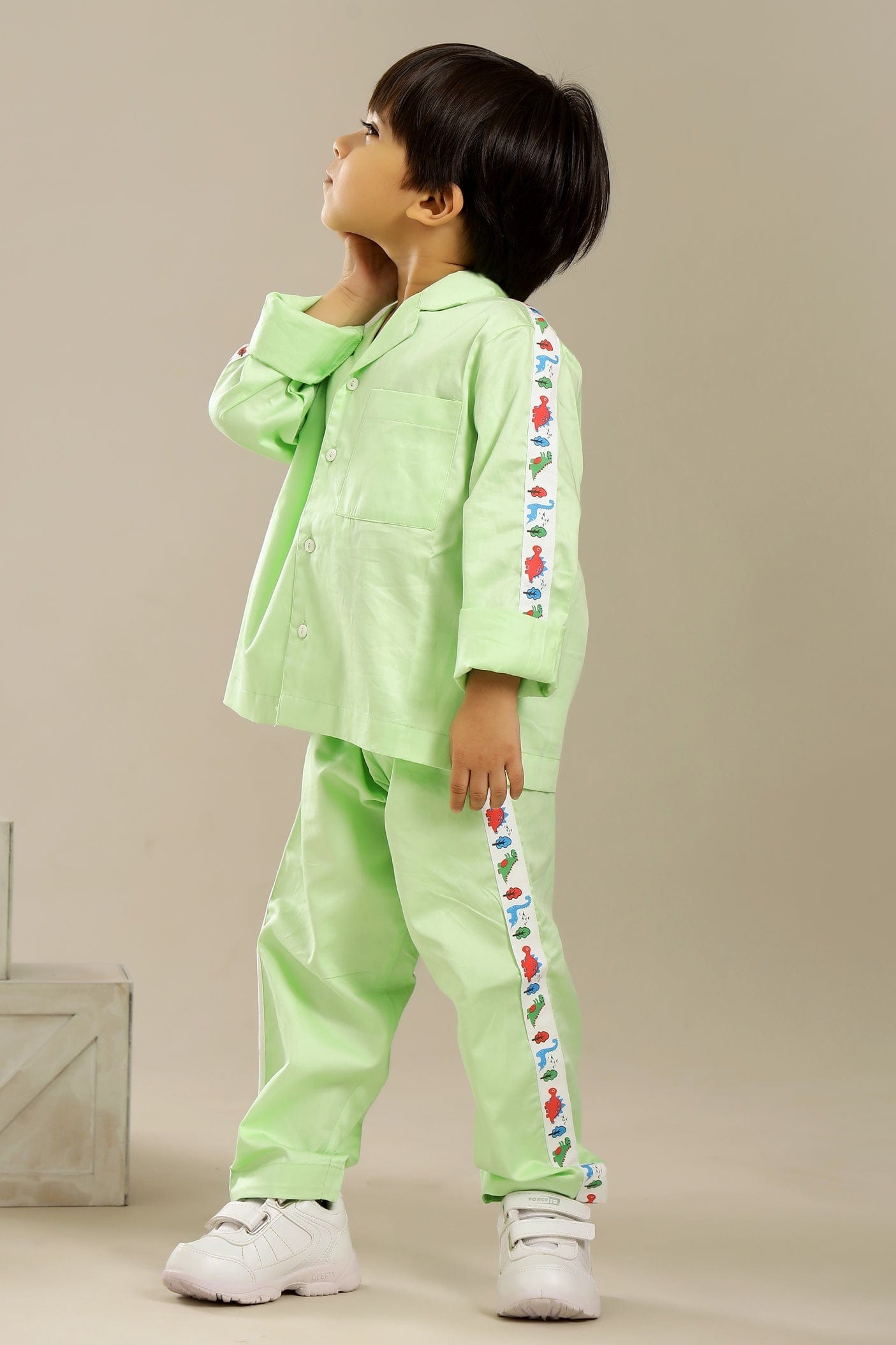 Mint Green Dino Unisex Co-ord Set