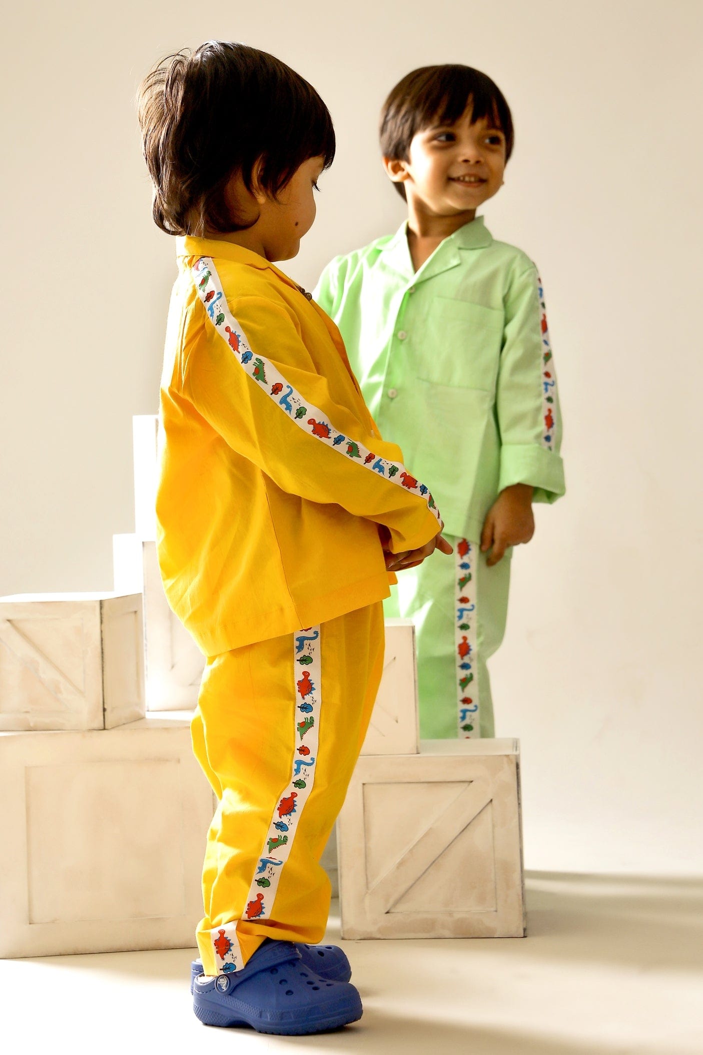 Yellow Sunny Side Dino Unisex Co-ord Set