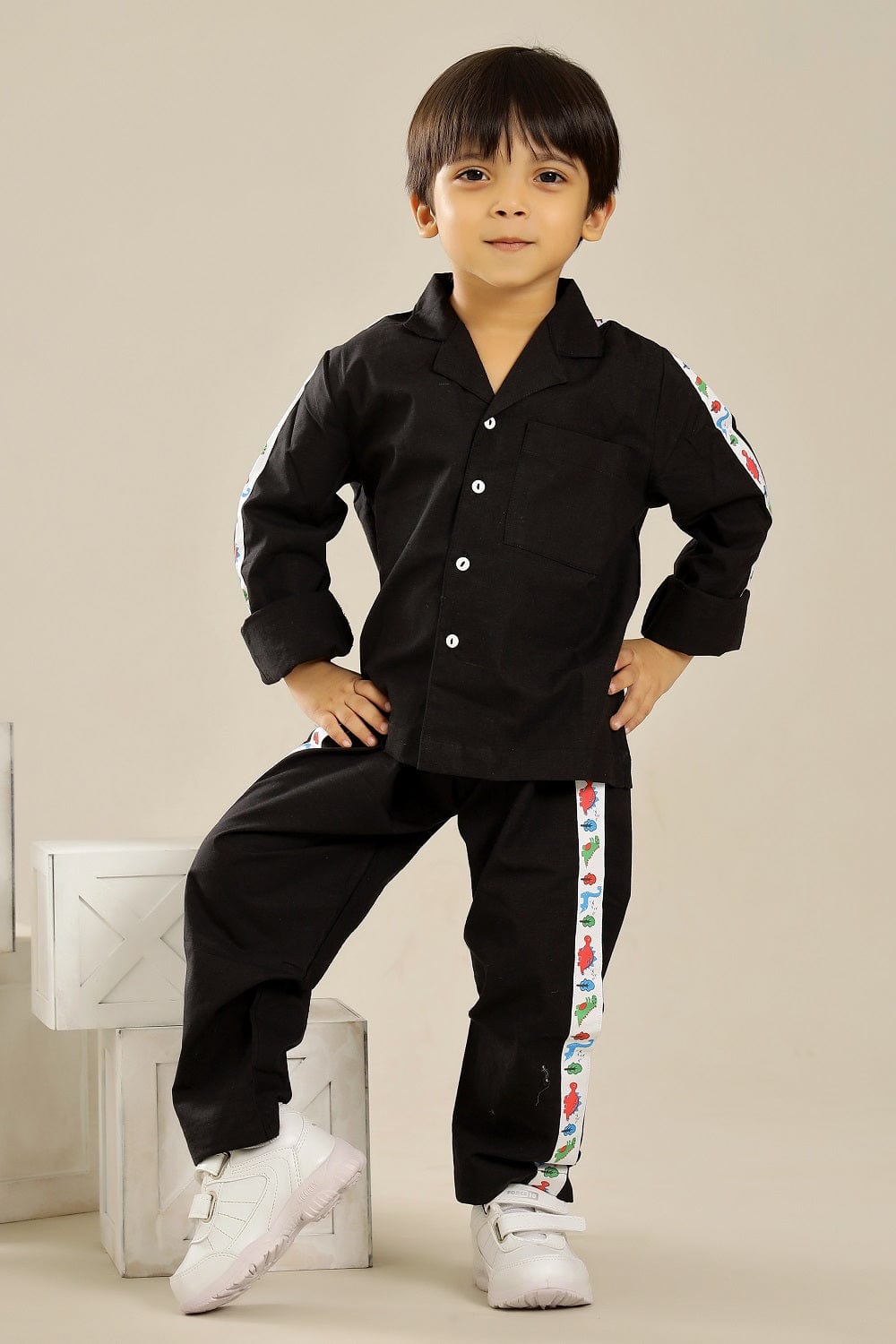 Black Dino Unisex Co-ord set