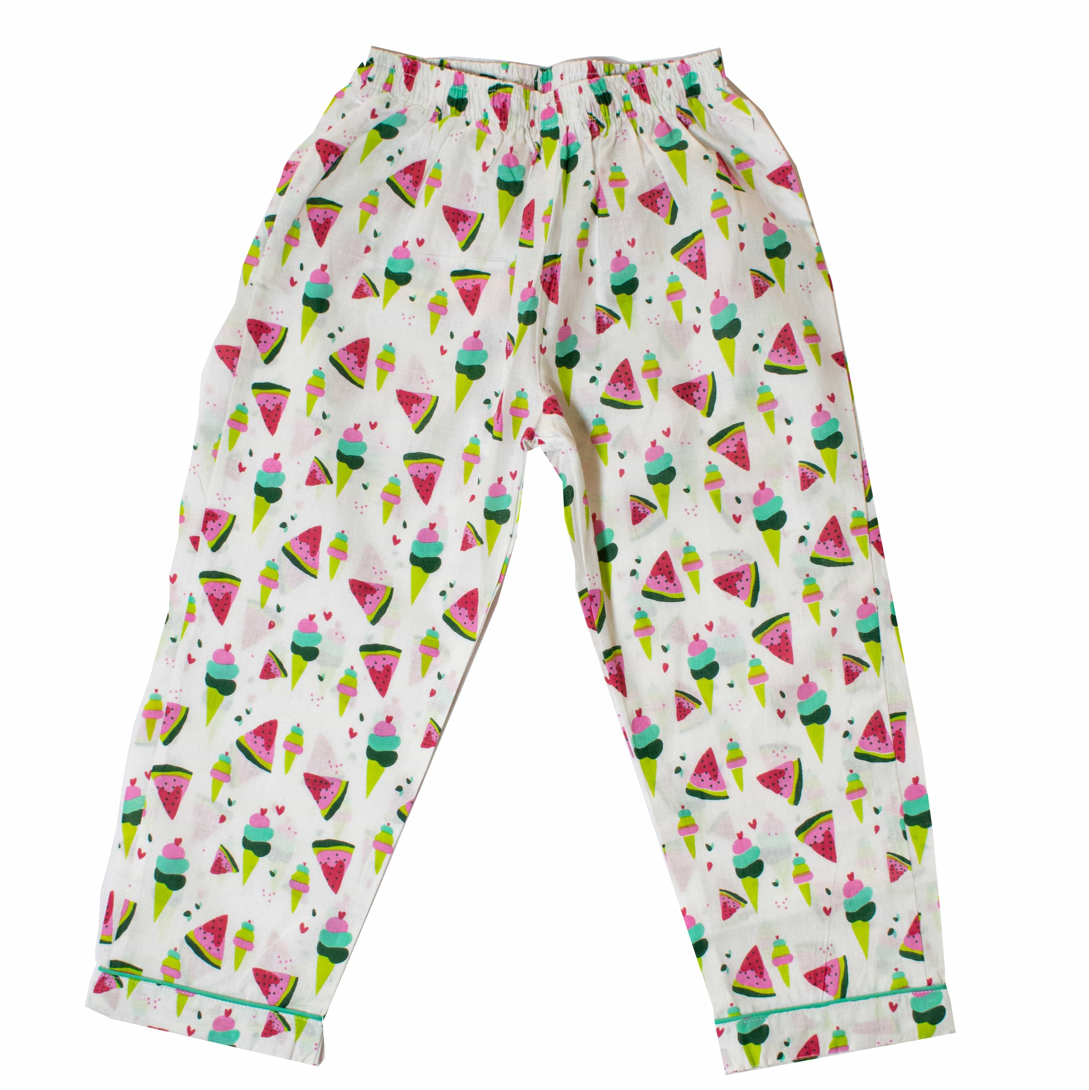 Watermelon ice cream night suit Kids 100%Cotton
