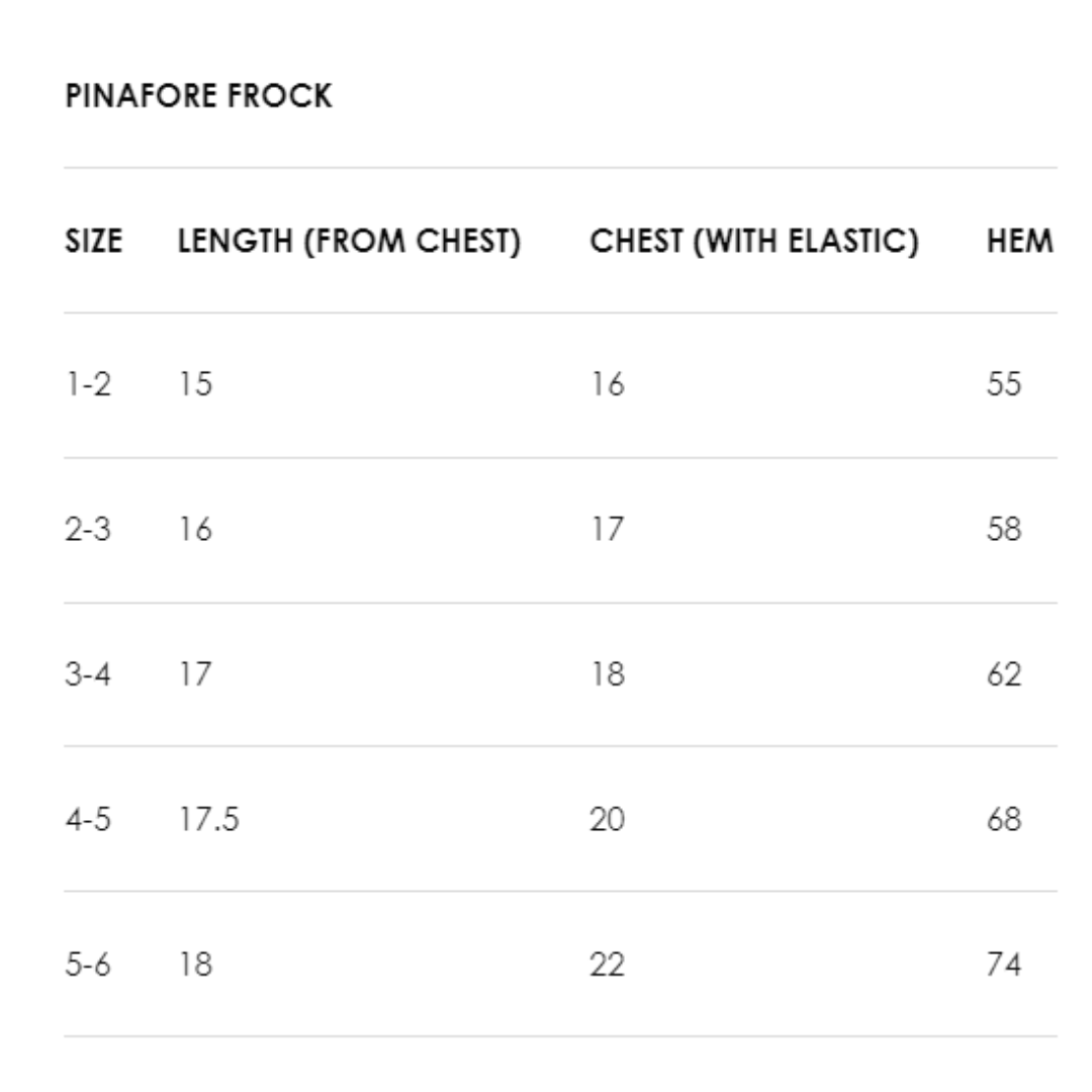 MULTICOLOR PINAFORE FROCK