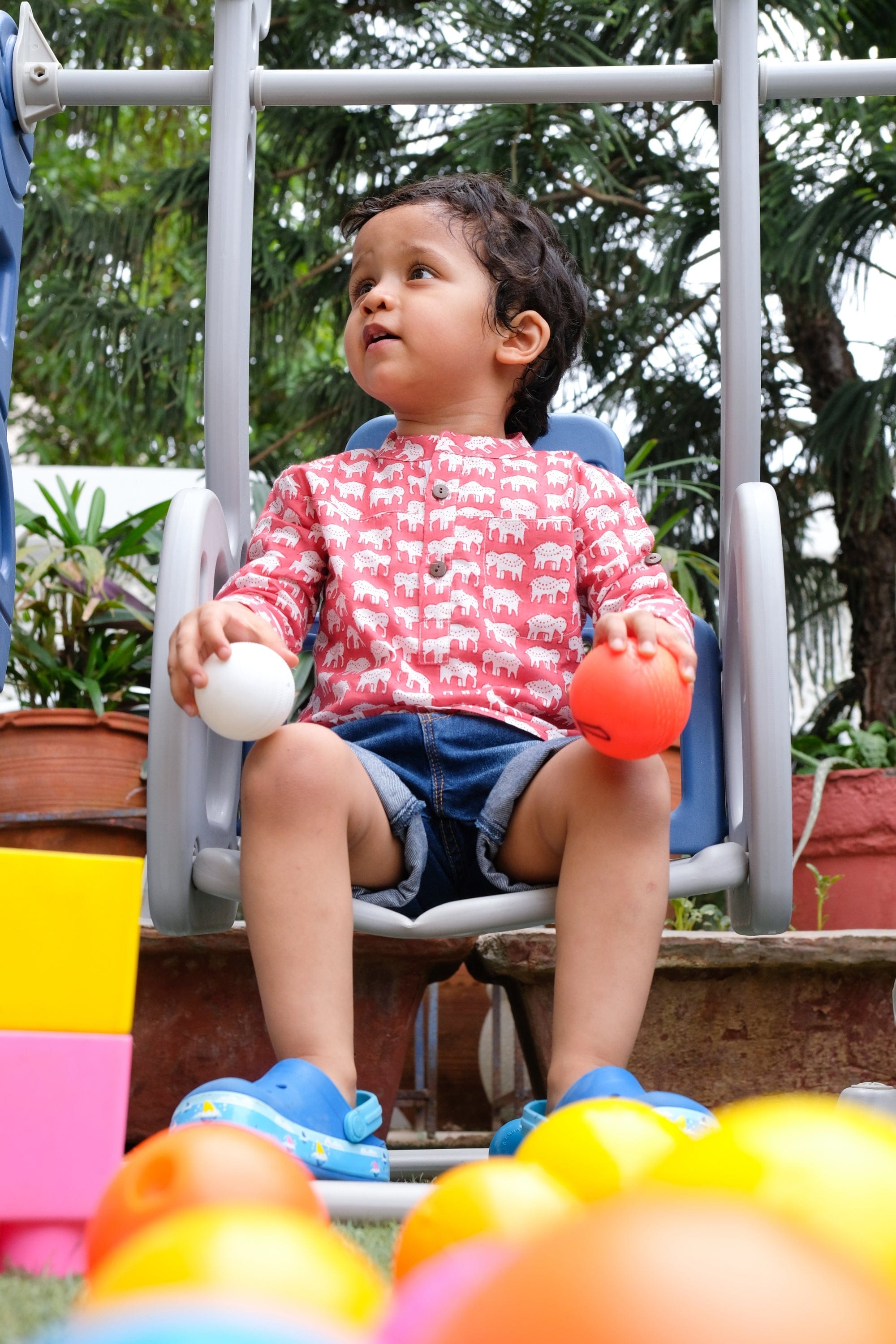 RED ELEPHANT KURTA SHIRT