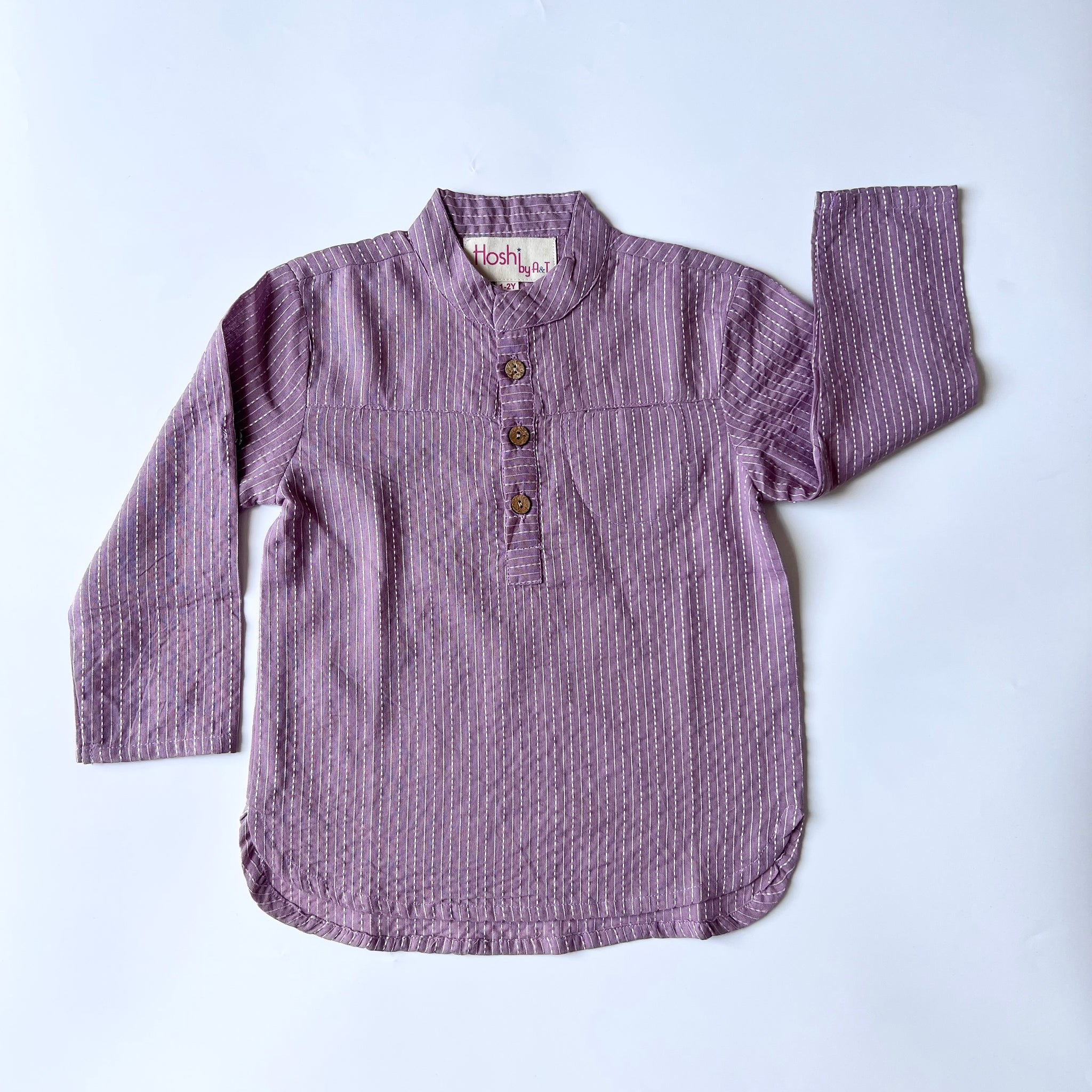 LAVENDER KAATHA KURTA SHIRT