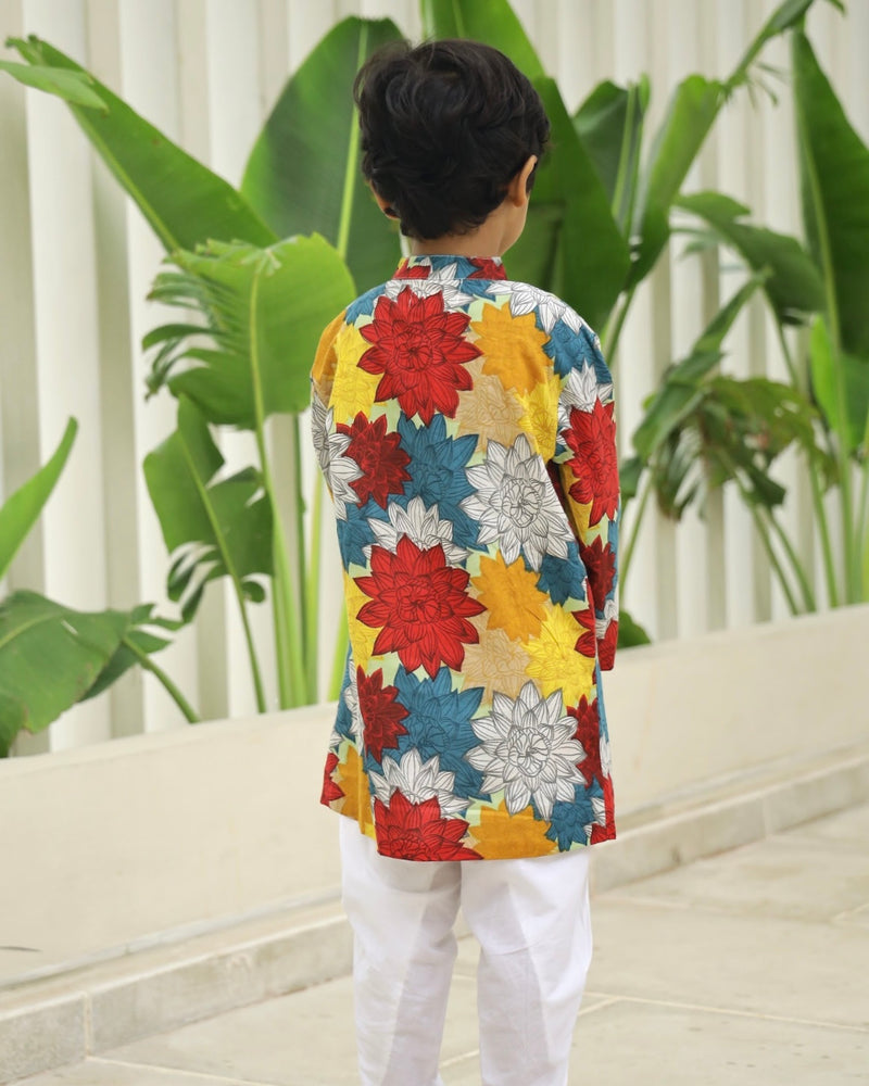 Vibrant Dahlia Sherwani