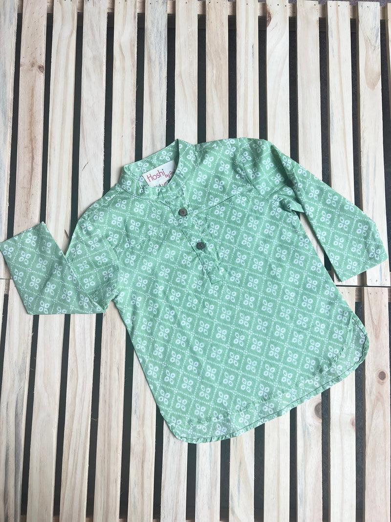 PISTACHIO PETAL KURTA SHIRT