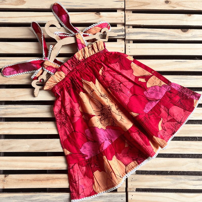 Scarlet Blooms Pinafore