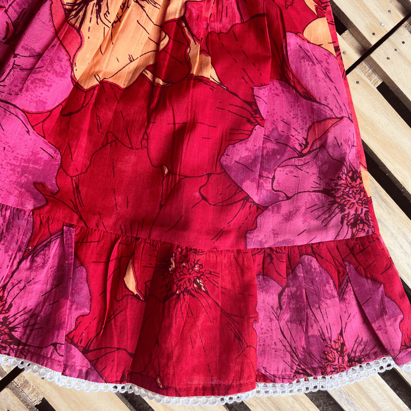 Scarlet Blooms Pinafore