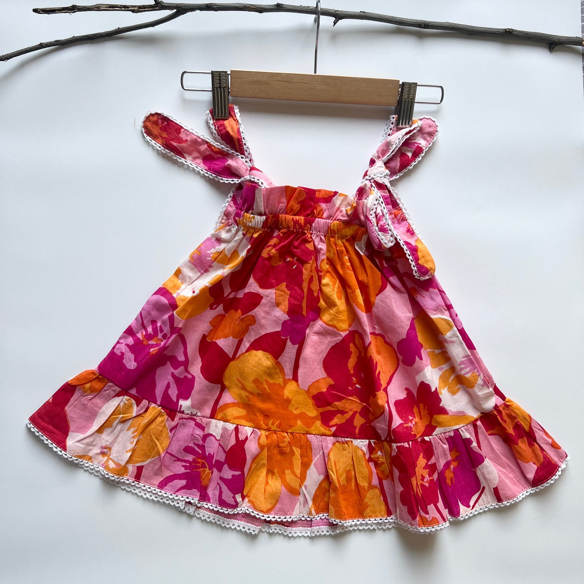 Sunset Blossom Pinafore Frock