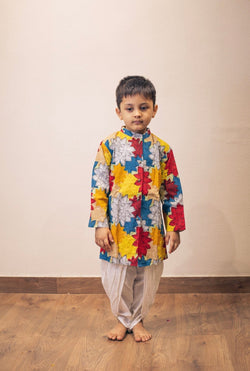 Vibrant Dahlia Sherwani