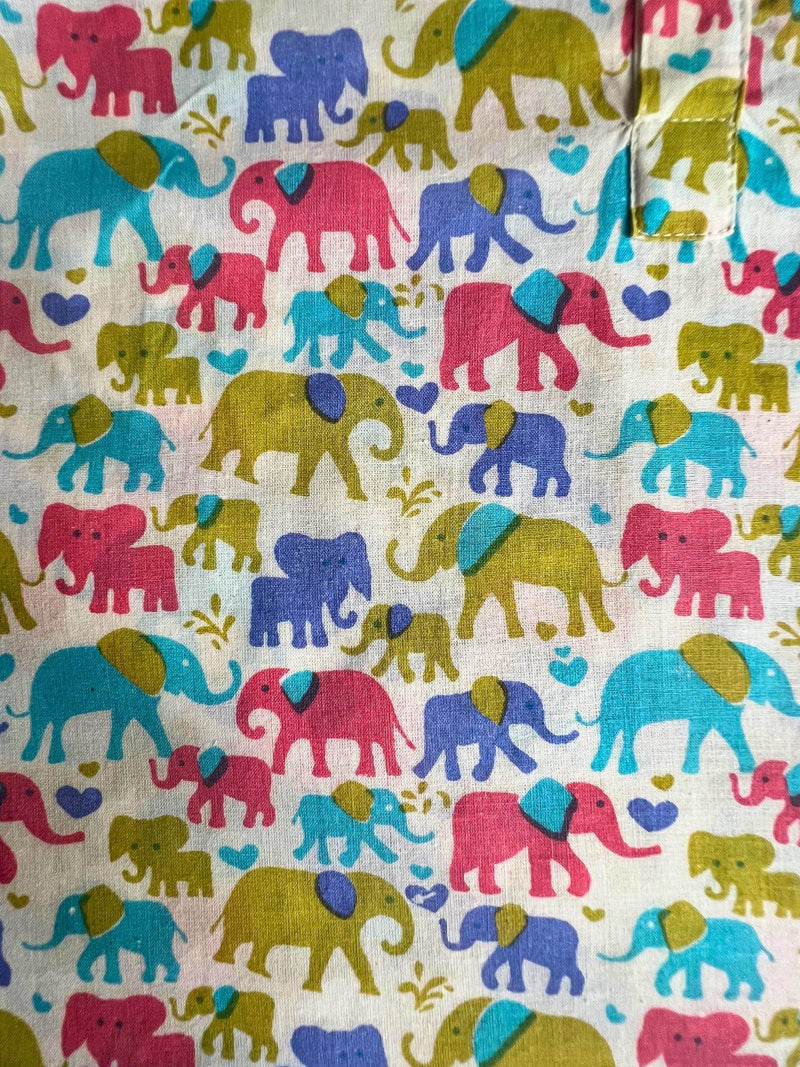 COLOURFUL ELEPHANT KURTA SHIRT