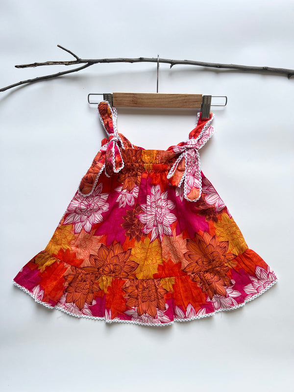 Tangerine Tango Pinafore Frock