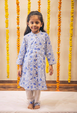 Bloomy Day Girls Kurti Set