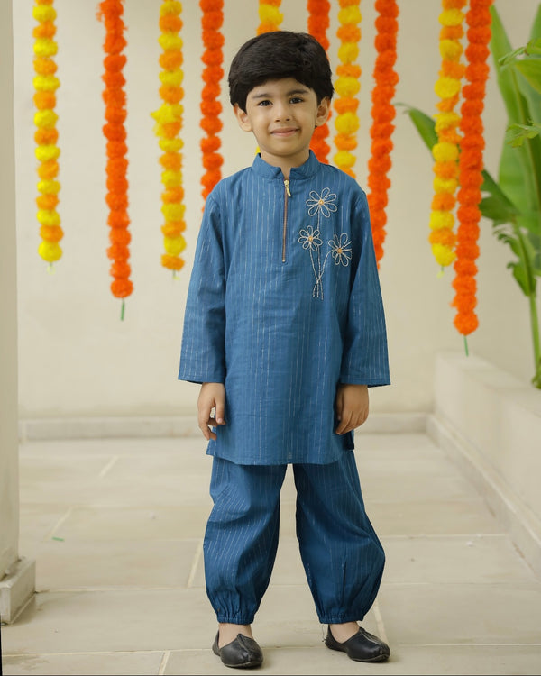 Blossom Breeze Boys Kurta Set