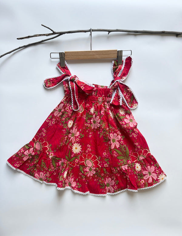 Cherry Cascade Pinafore Frock