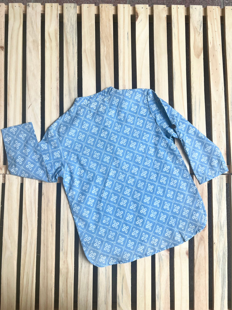 AZURE PETAL KURTA SHIRT