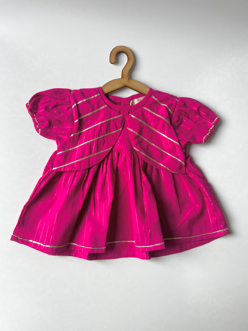 New born Pink Jamna set