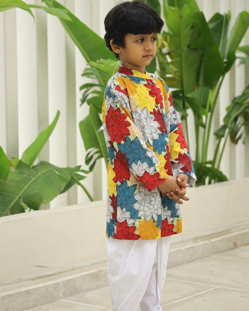 Vibrant Dahlia Sherwani