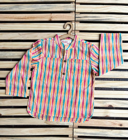 Multicolour arrows kurta shirt