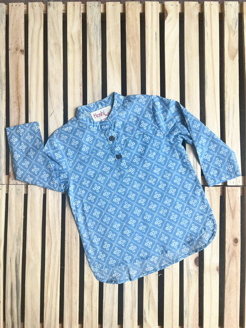 AZURE PETAL KURTA SHIRT